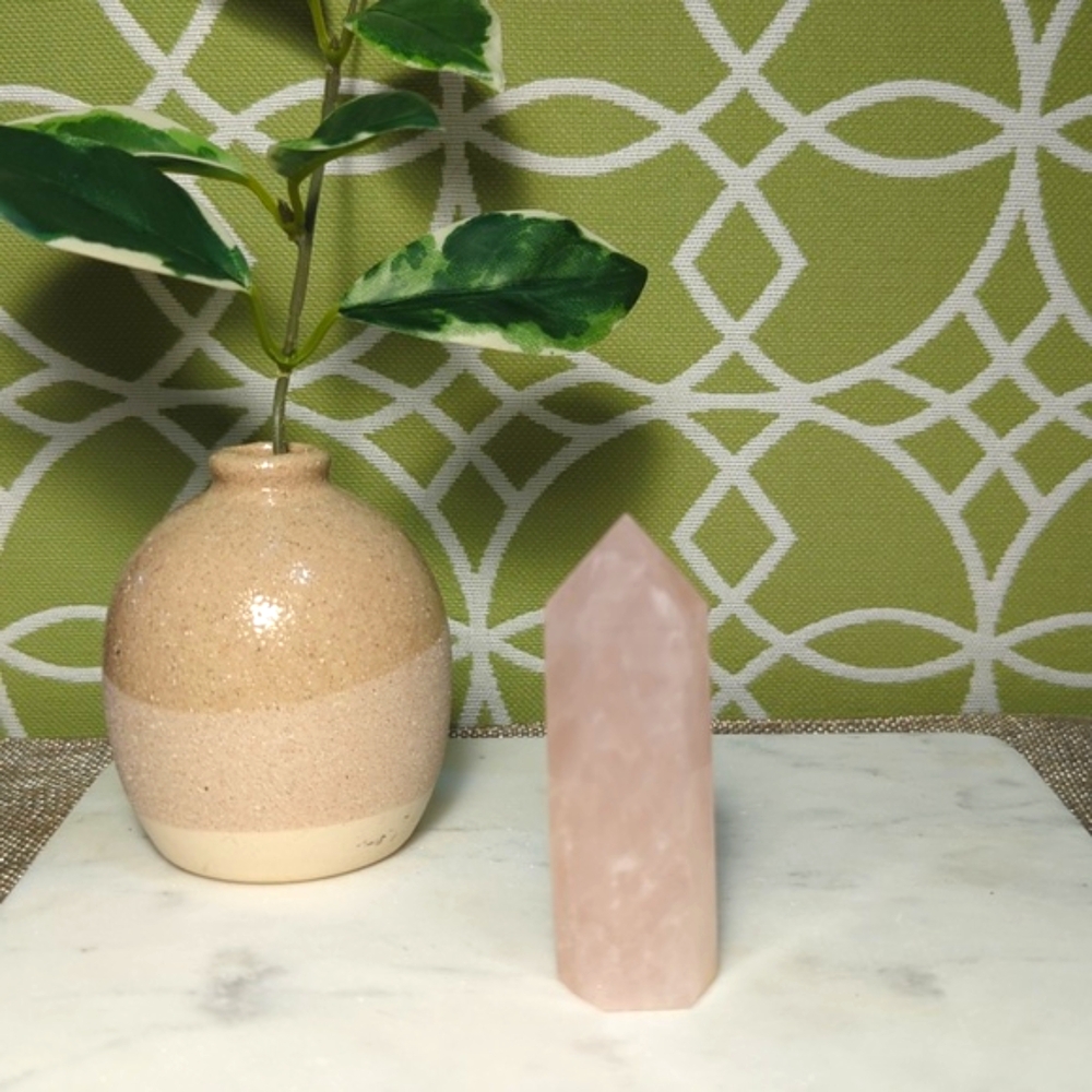 Rose Quartz Tower 3 inches